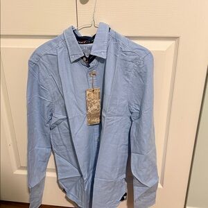 Men's Sky Blue Button-Down Shirt